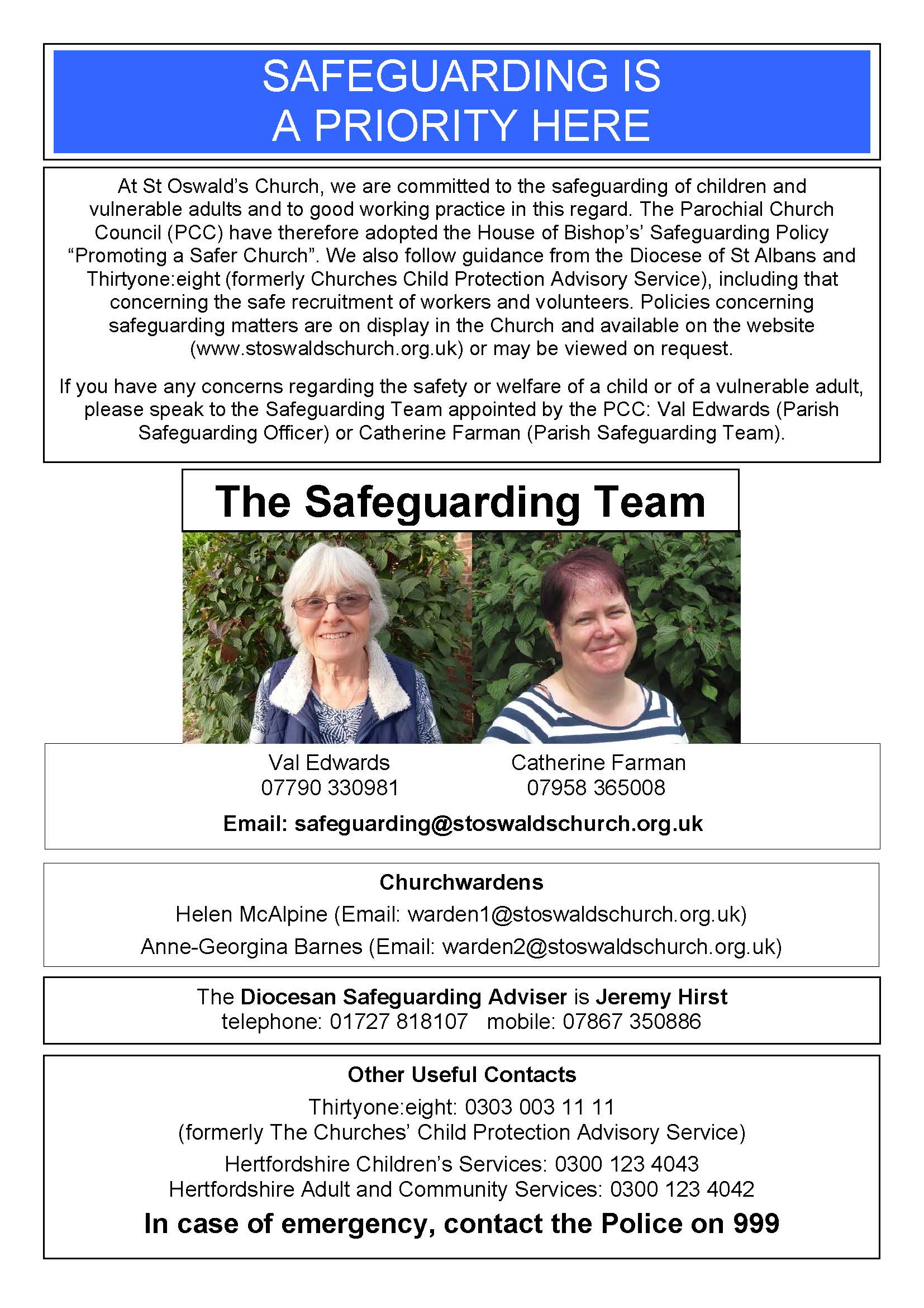 Safeguarding Poster with Photo